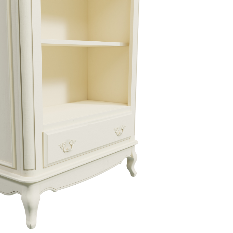 LAURA ASHLEY Provençale Freestanding 1-Drawer Bookcase, Ivory