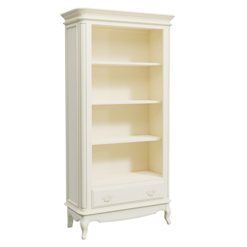 LAURA ASHLEY Provençale Freestanding 1-Drawer Bookcase, Ivory