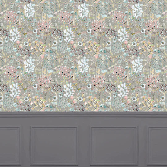 VOYAGE MAISON Ailsa 1.4m Wide Width Wallpaper, Granite