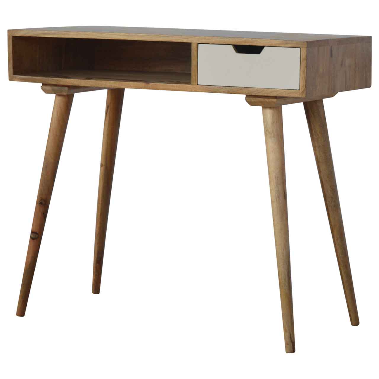 ARTISAN FURNITURE White Drawer Writing Desk, B-corp Certified, 88 x 45 cm