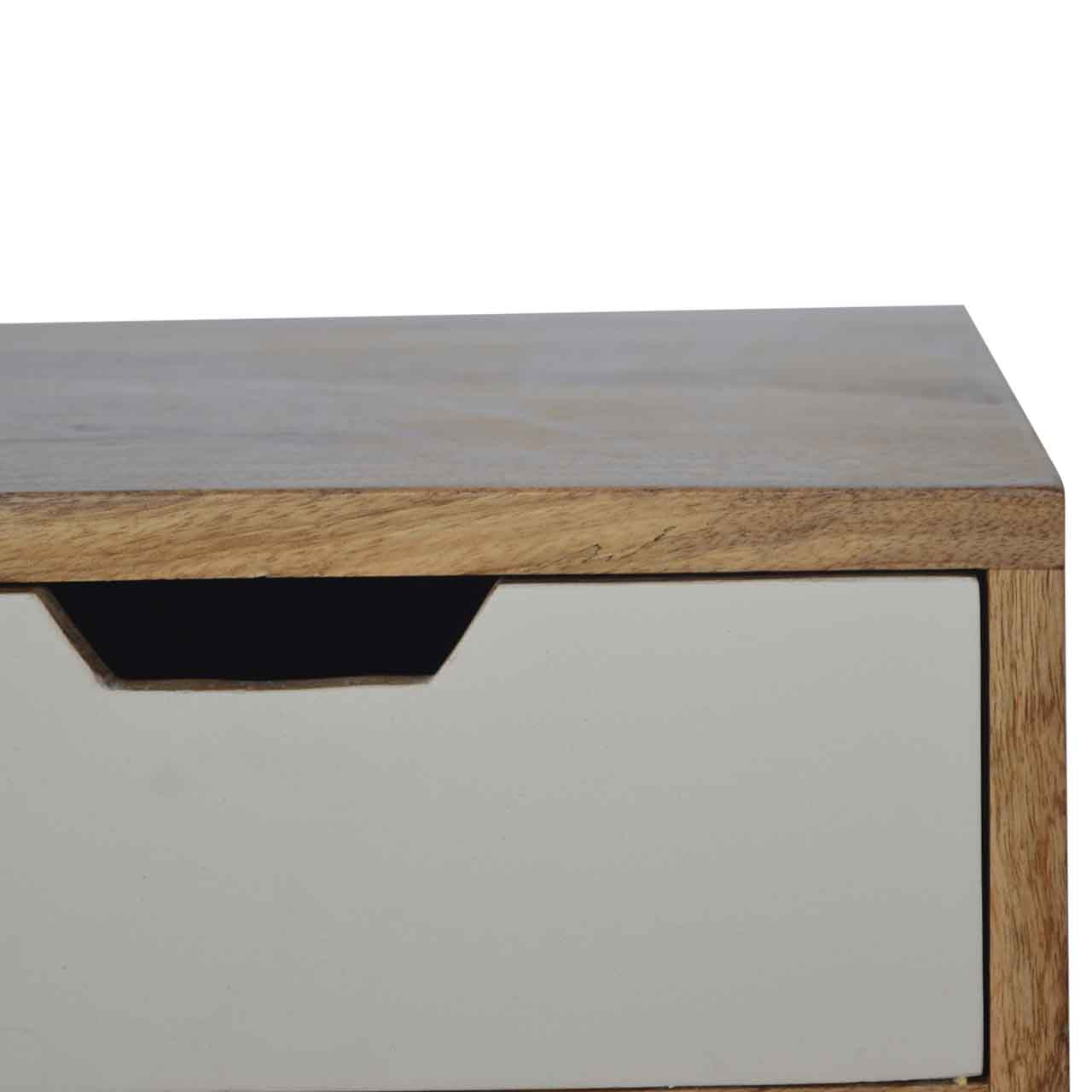 ARTISAN FURNITURE White Drawer Writing Desk, B-corp Certified, 88 x 45 cm