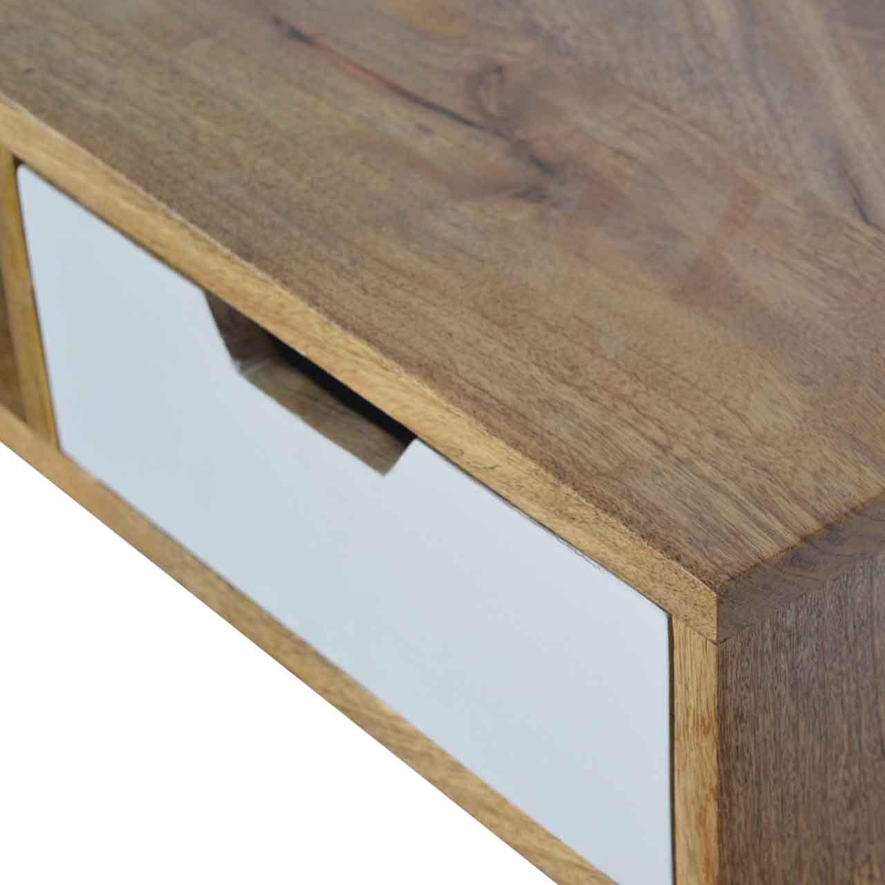 ARTISAN FURNITURE White Drawer Writing Desk, B-corp Certified, 88 x 45 cm
