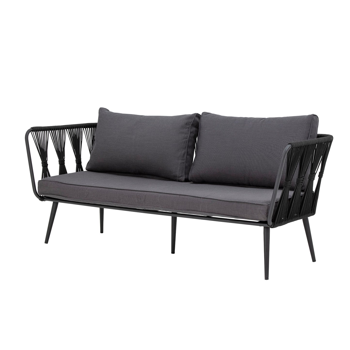 BLOOMINGVILLE Pavone Fire-resistant Sofa, Black, Metal 3