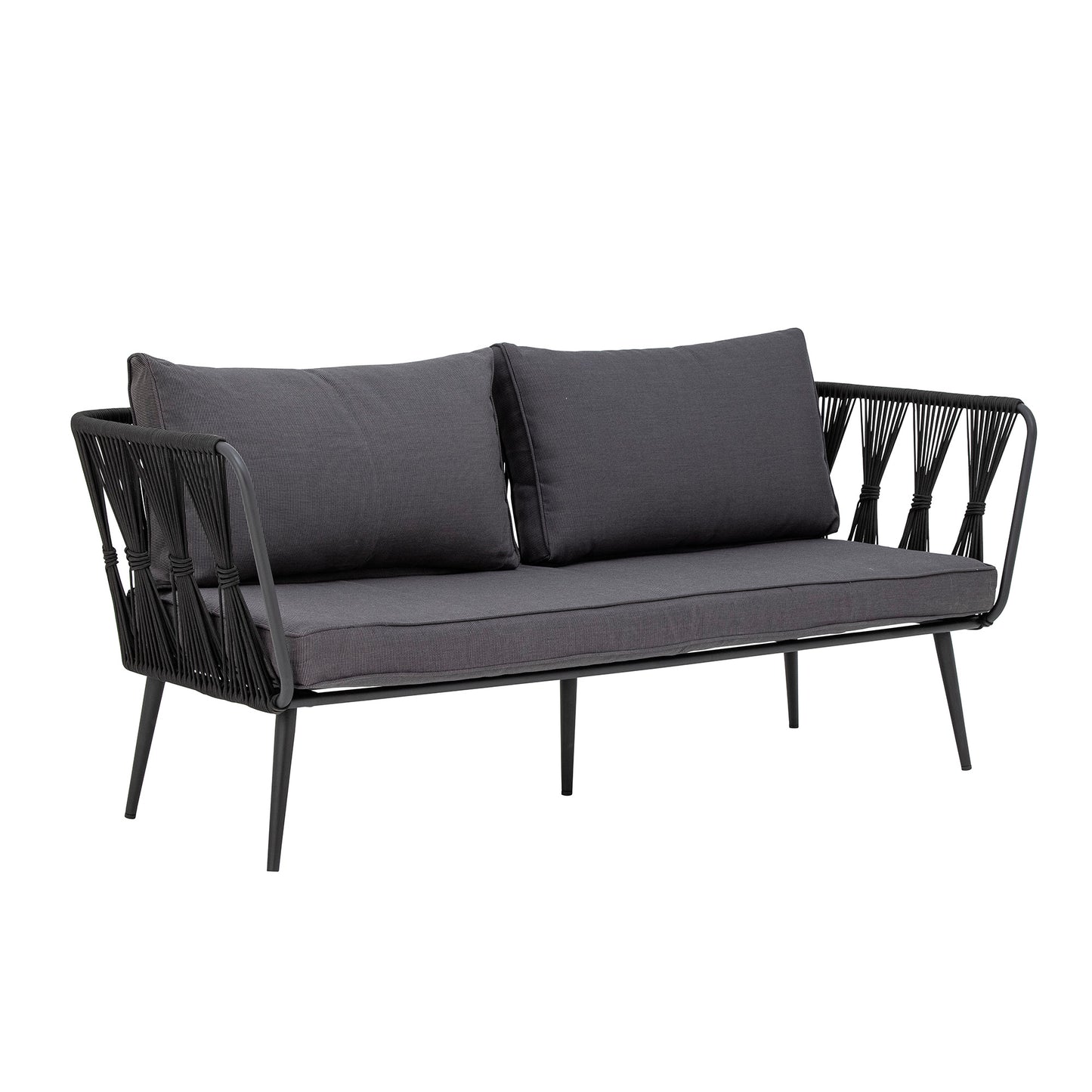 BLOOMINGVILLE Pavone Fire-resistant Sofa, Black, Metal 4