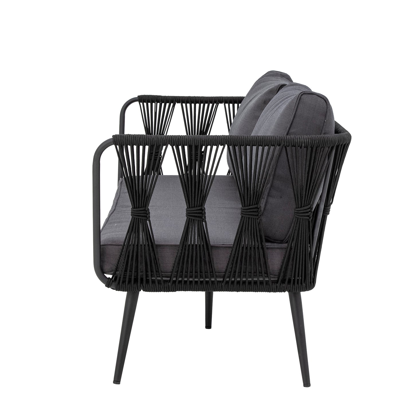 BLOOMINGVILLE Pavone Fire-resistant Sofa, Black, Metal 5