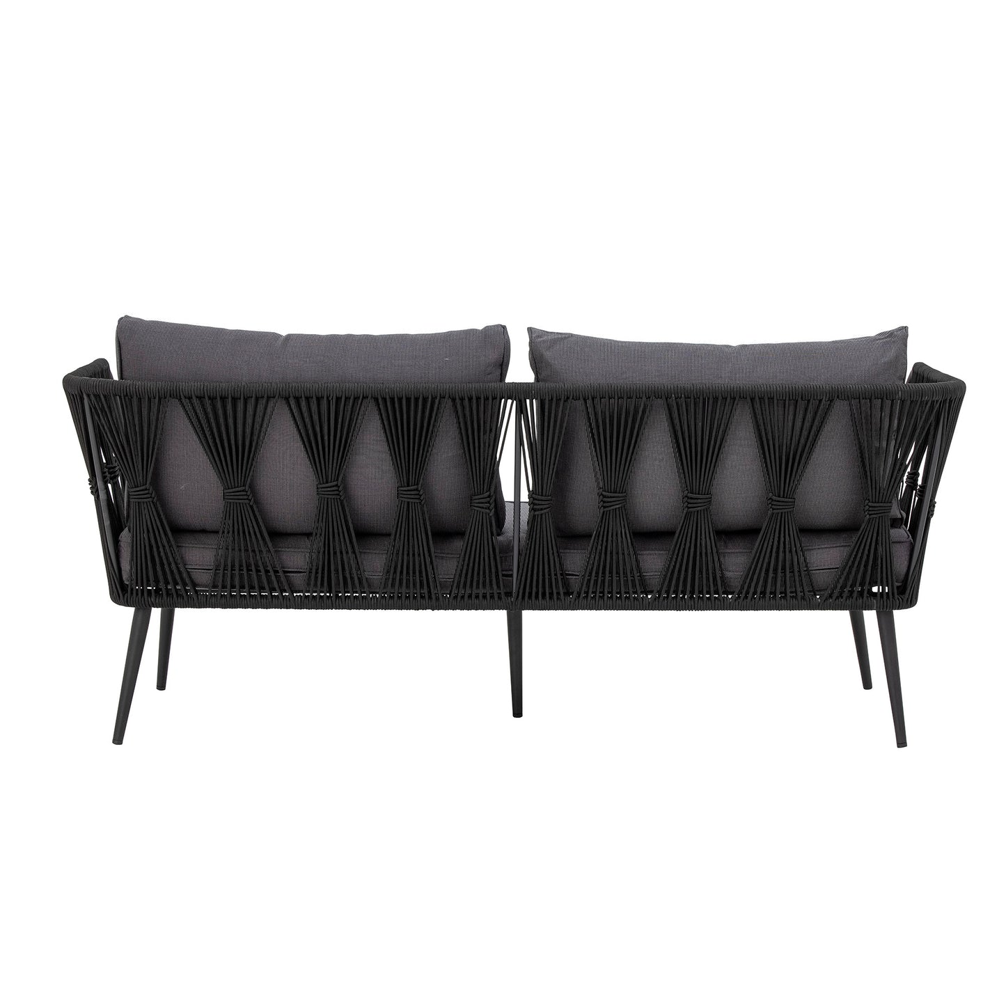 BLOOMINGVILLE Pavone Fire-resistant Sofa, Black, Metal 6