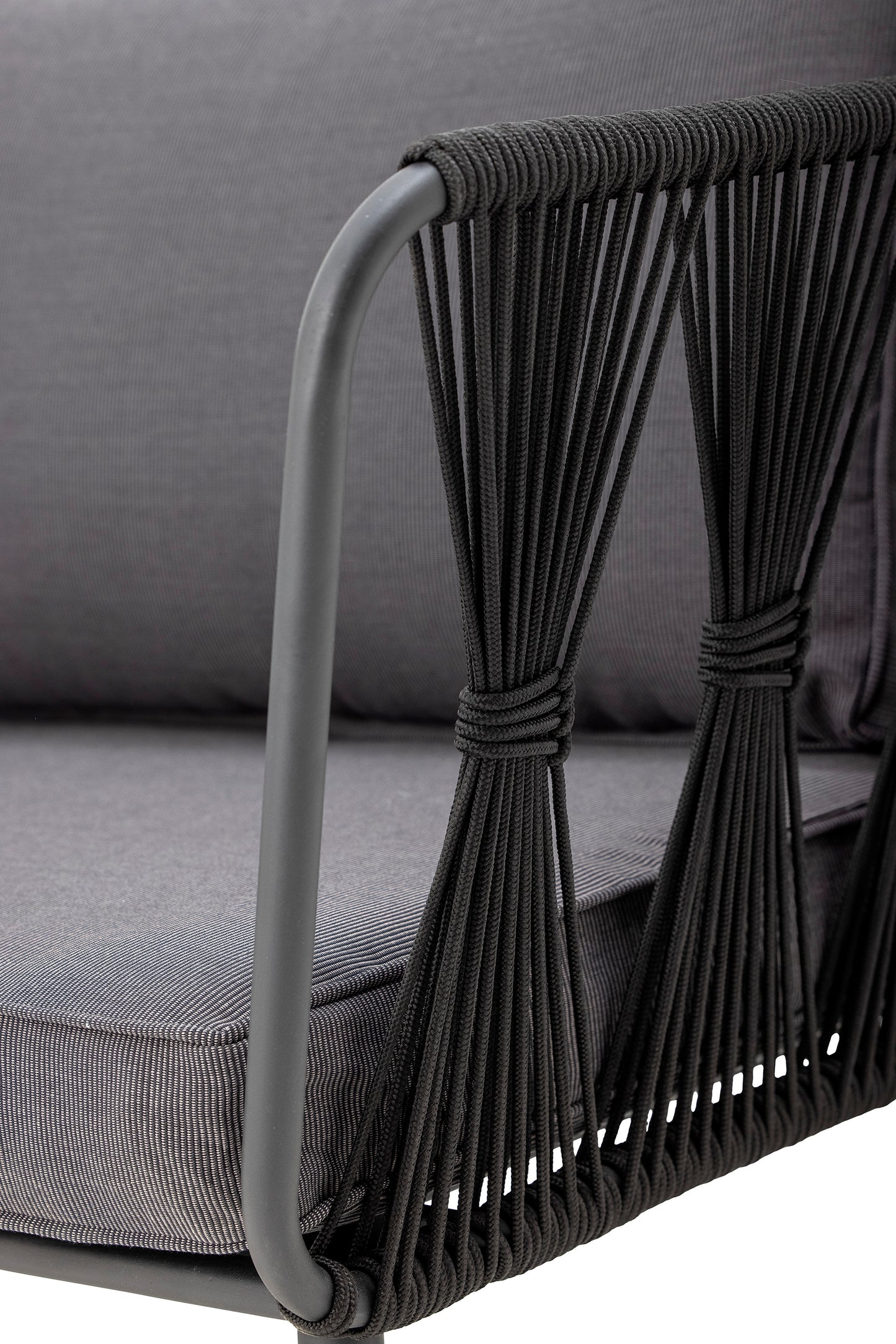 BLOOMINGVILLE Pavone Fire-resistant Sofa, Black, Metal 7
