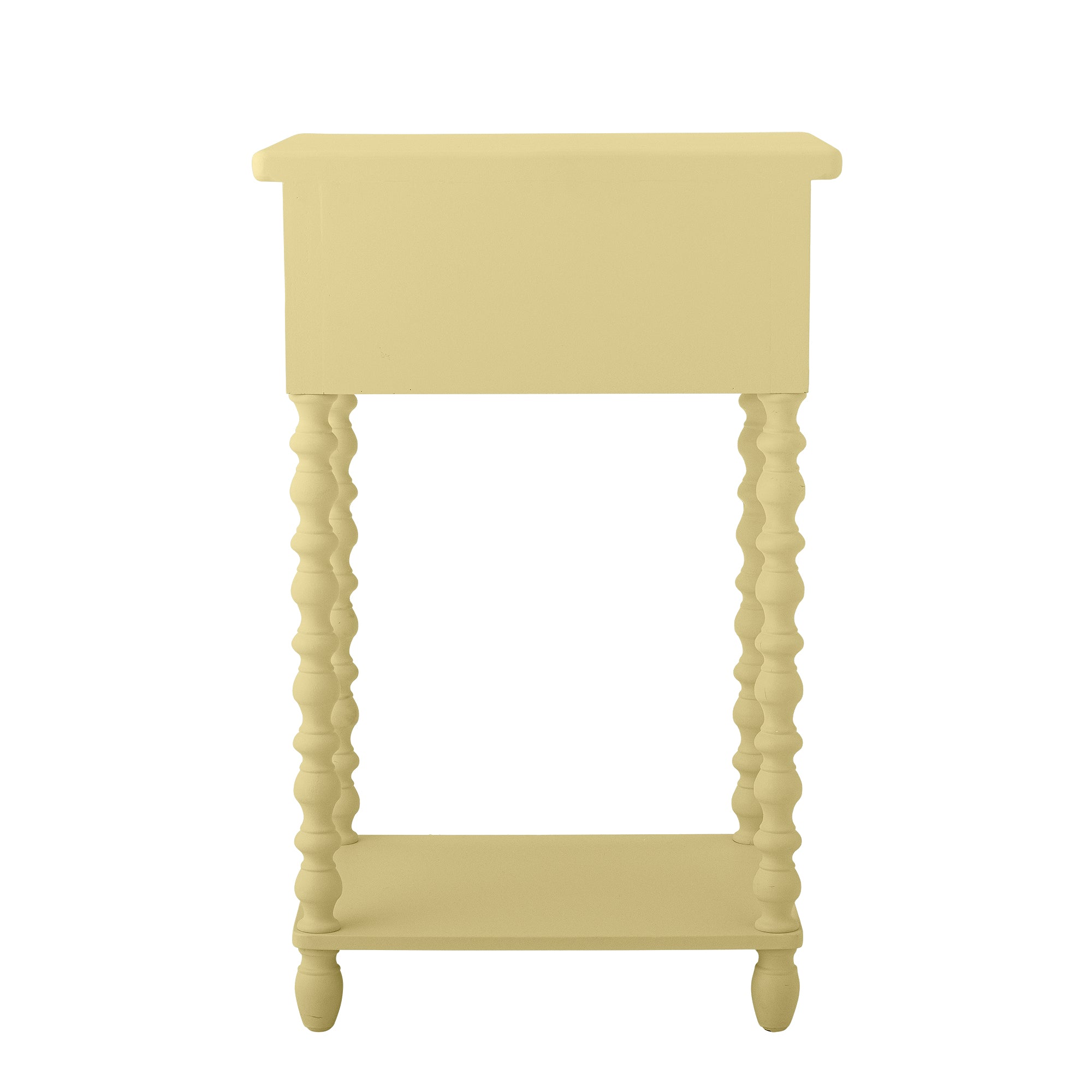 BLOOMINGVILLE Salino Side Table in Yellow, Firwood, 36 x 70 x 33 cm