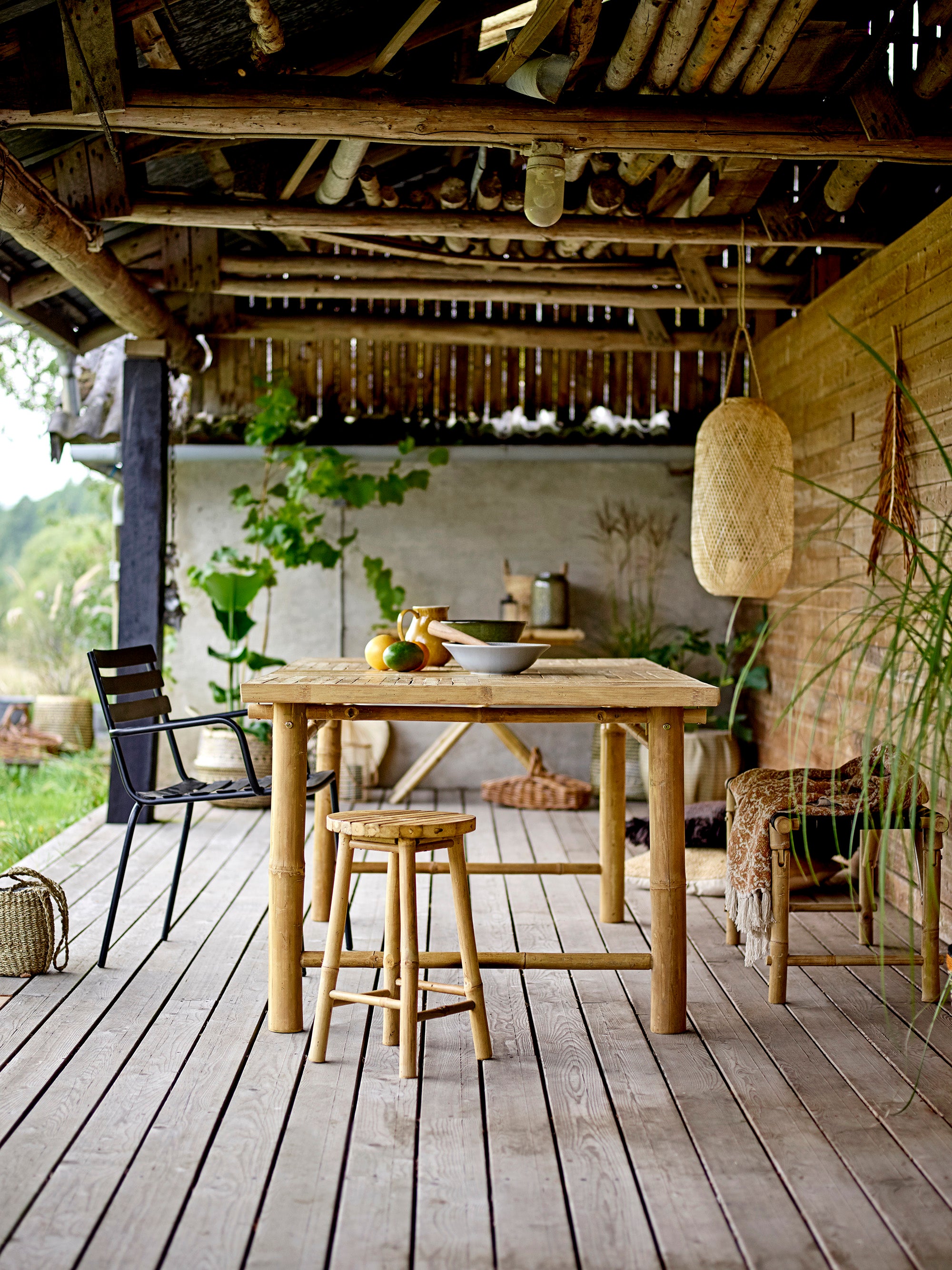 BLOOMINGVILLE Sole Dining Table, Nature, Bamboo, 200x98 cm 2