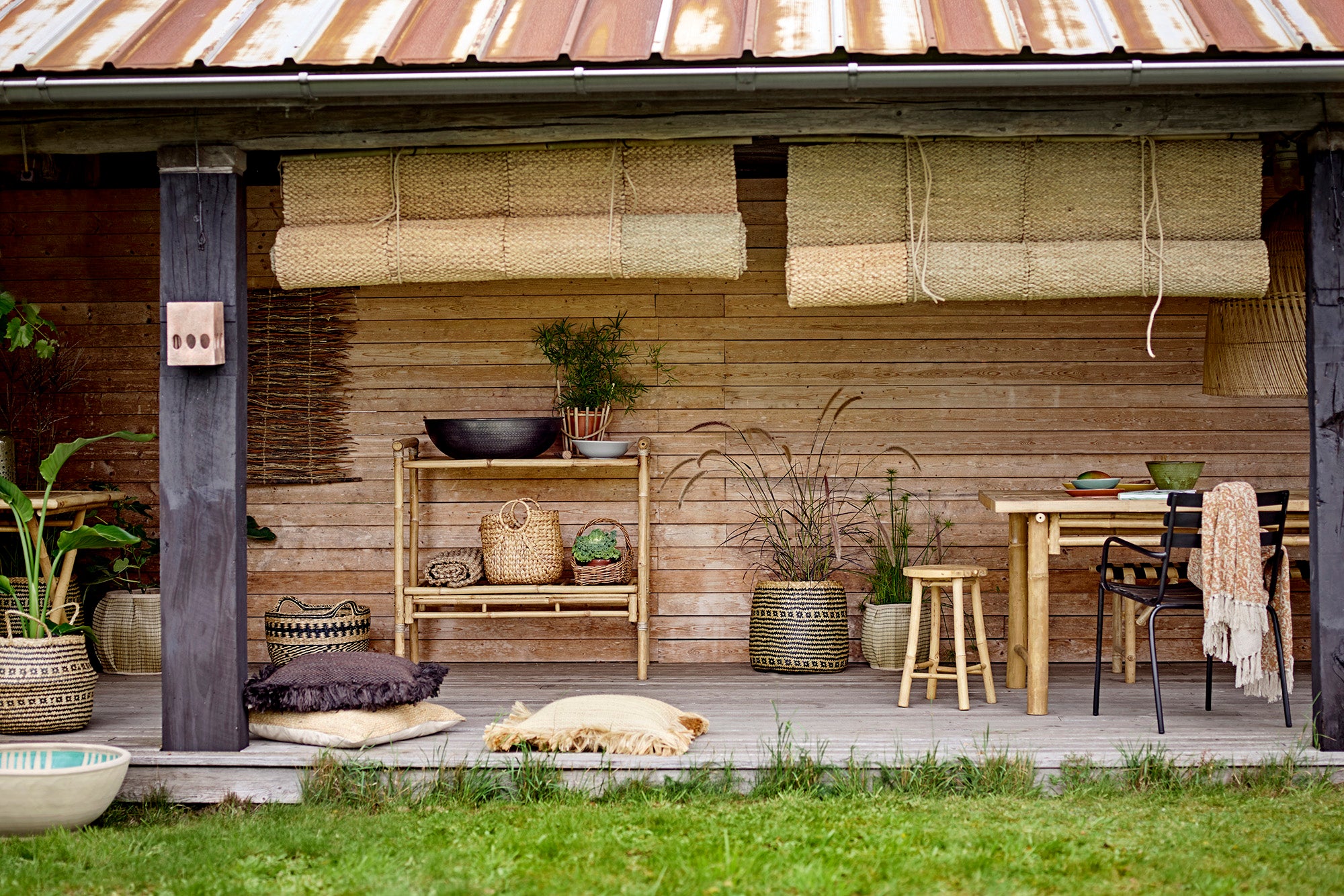 BLOOMINGVILLE Sole Dining Table, Nature, Bamboo, 200x98 cm 3