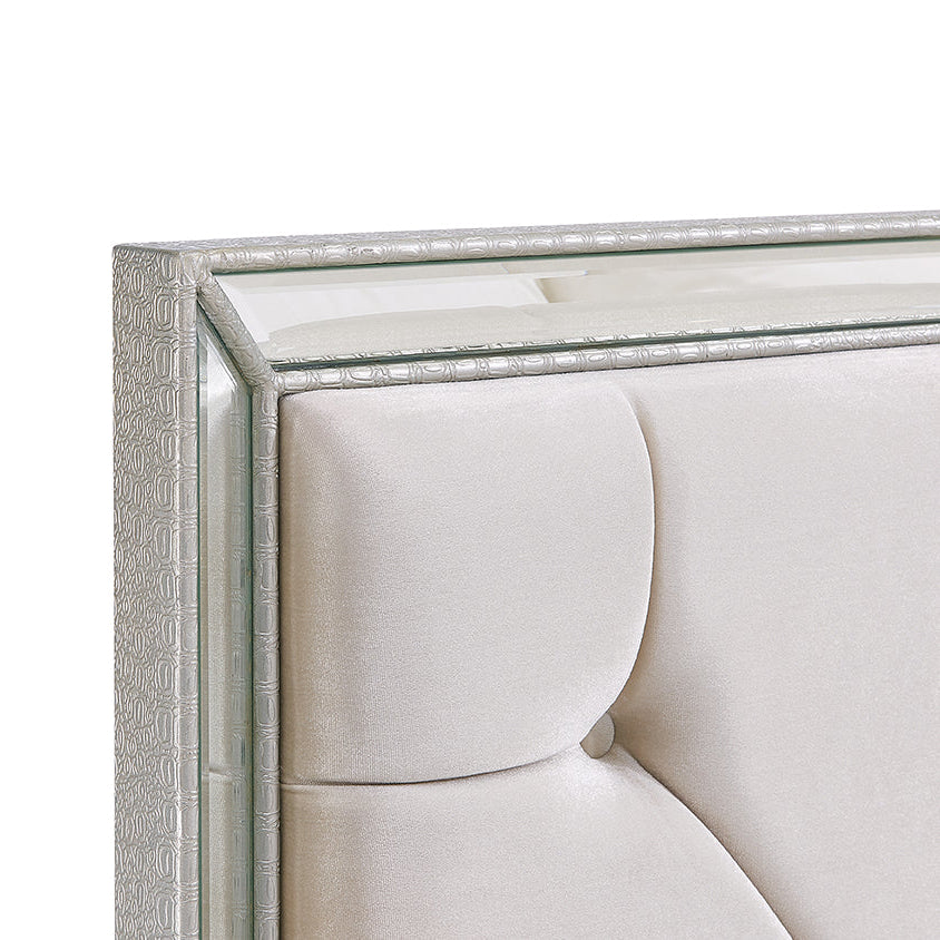Derrys Sofia double mirrored bed frame 3
