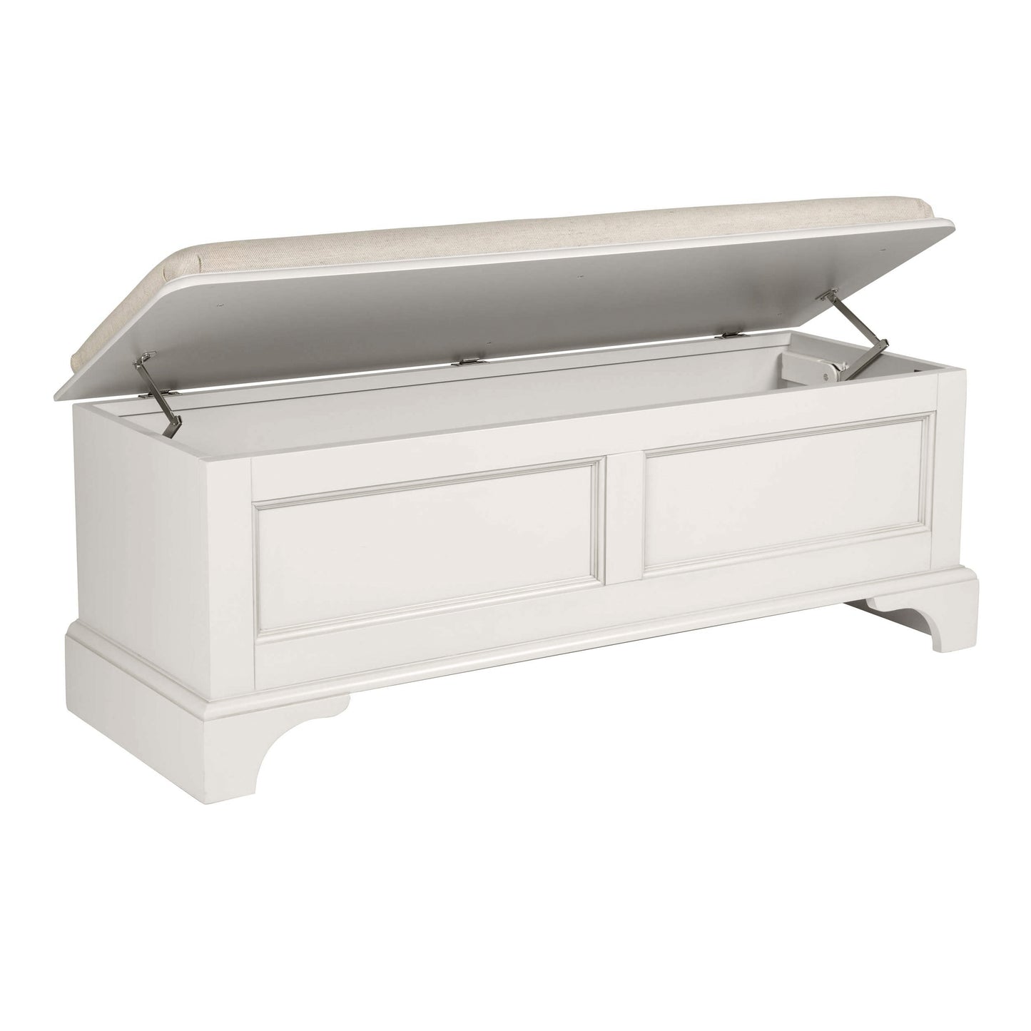 LAURA ASHLEY Clifton Solid Wood Blanket Box in Dove Grey 3