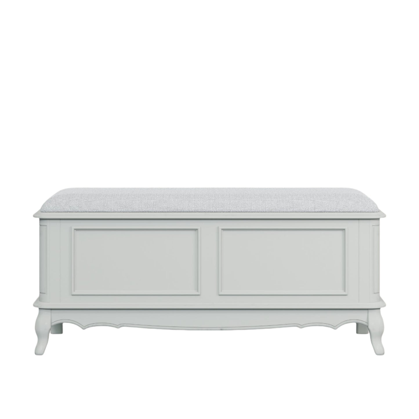 LAURA ASHLEY Provençale Solid Wood Blanket Box in Dove Grey 1