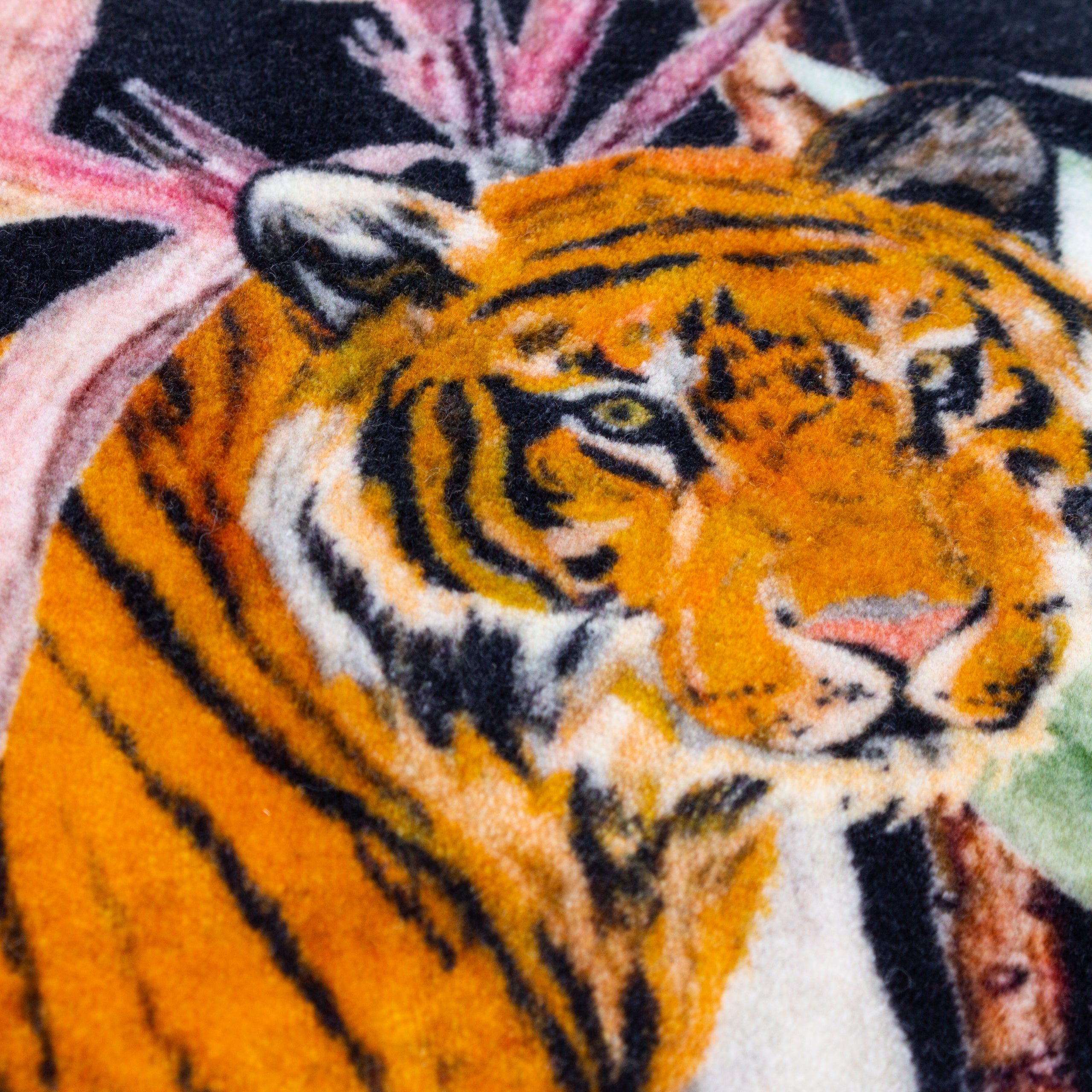 WYLDER Midnight Jungle Cushion Noir Square Pillow Case, 100% Cotton, 50cm x 50cm, Choice of 4 Fillings - Regina Luxury Interiors