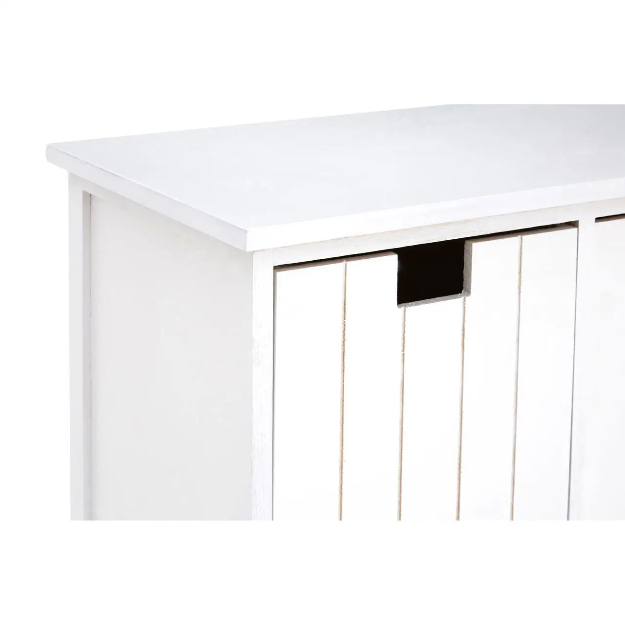 REGINA STUDIO Beach 4-Drawer Paulownia Wood Storage Bench / Blanket Box in White 5