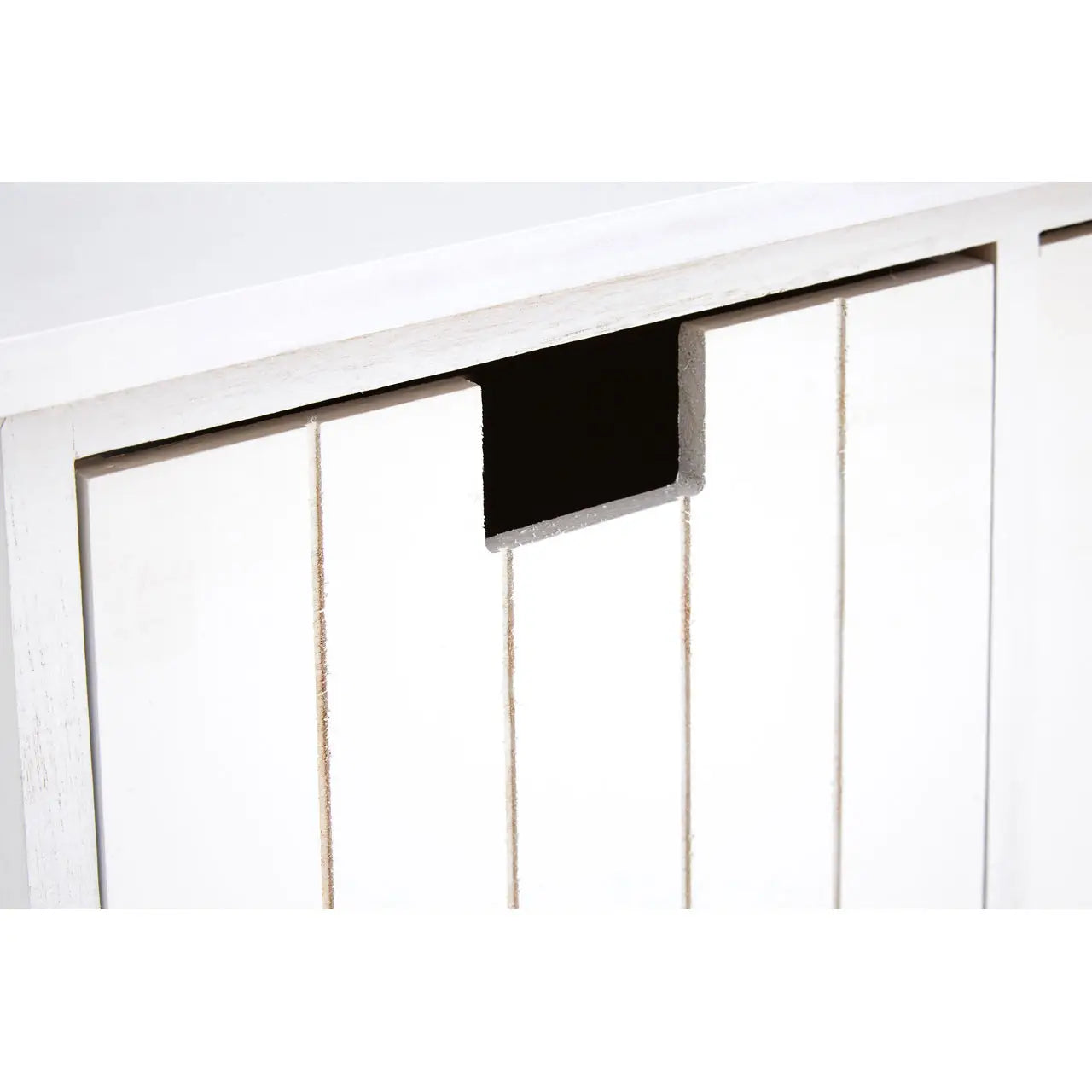 REGINA STUDIO Beach 4-Drawer Paulownia Wood Storage Bench / Blanket Box in White 6