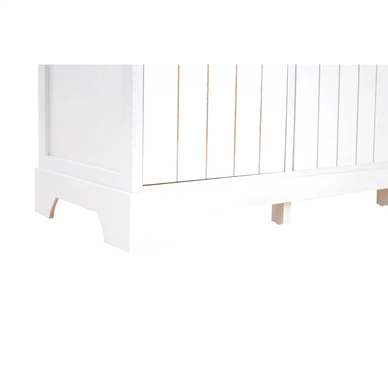 REGINA STUDIO Beach 4-Drawer Paulownia Wood Storage Bench / Blanket Box in White 8