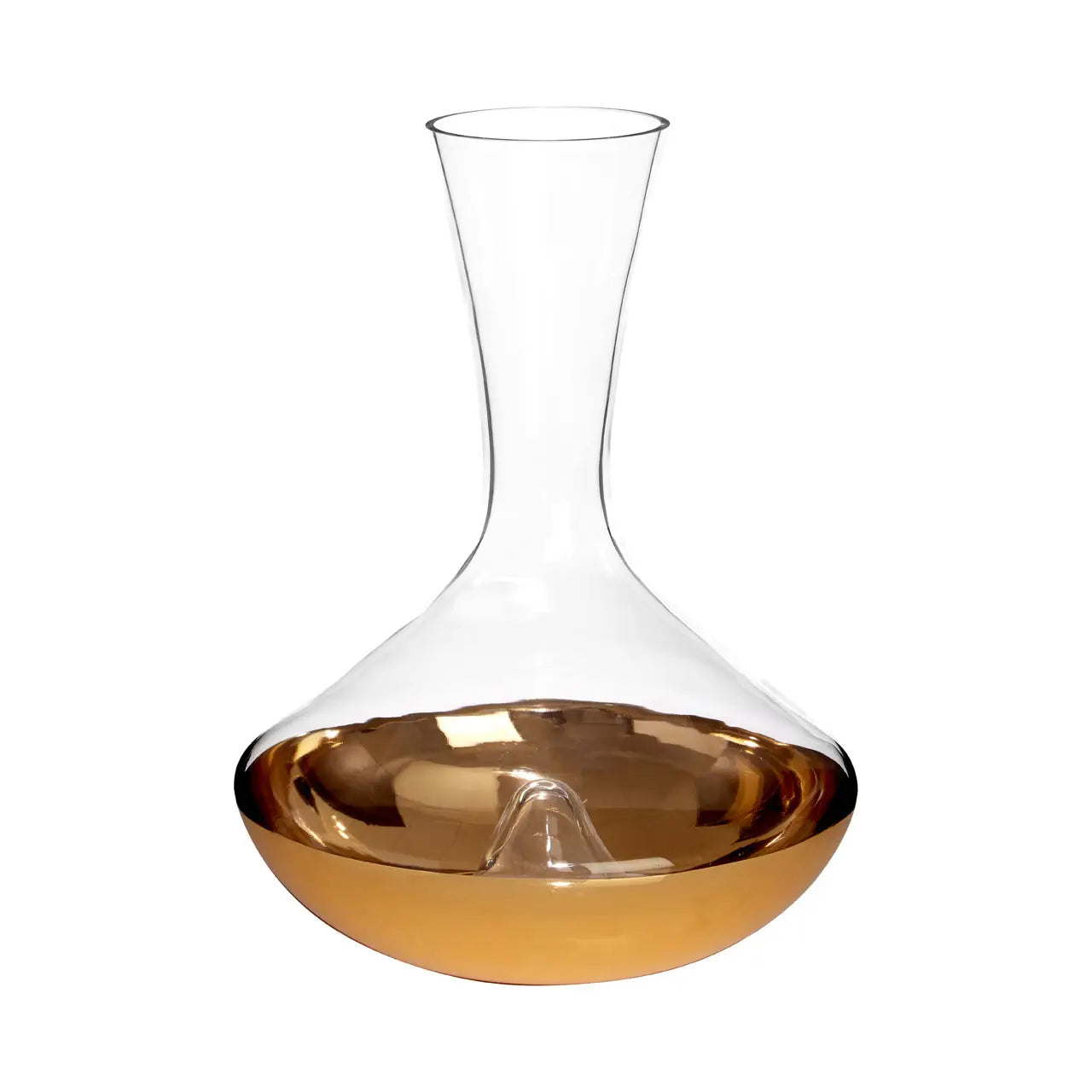 REGINA STUDIO Delilah | Hand-Blown Glass Decanter | Gold