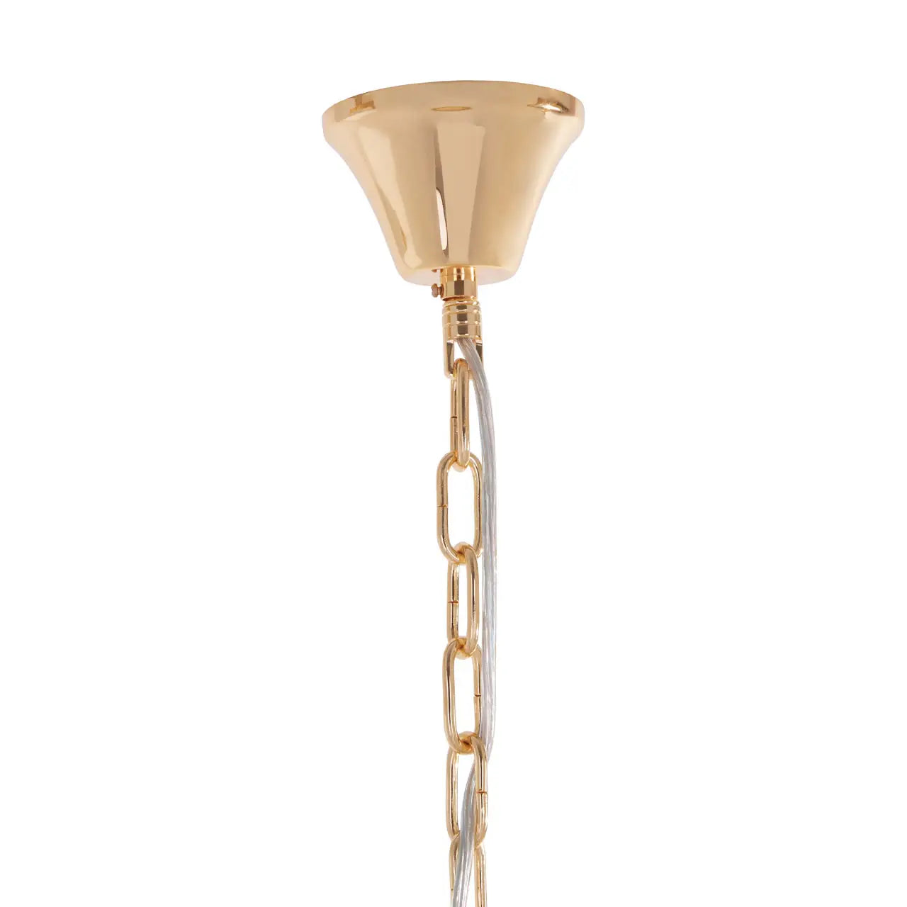 REGINA STUDIO London 3-Tier Gold Finish Glass Statement Chandelier