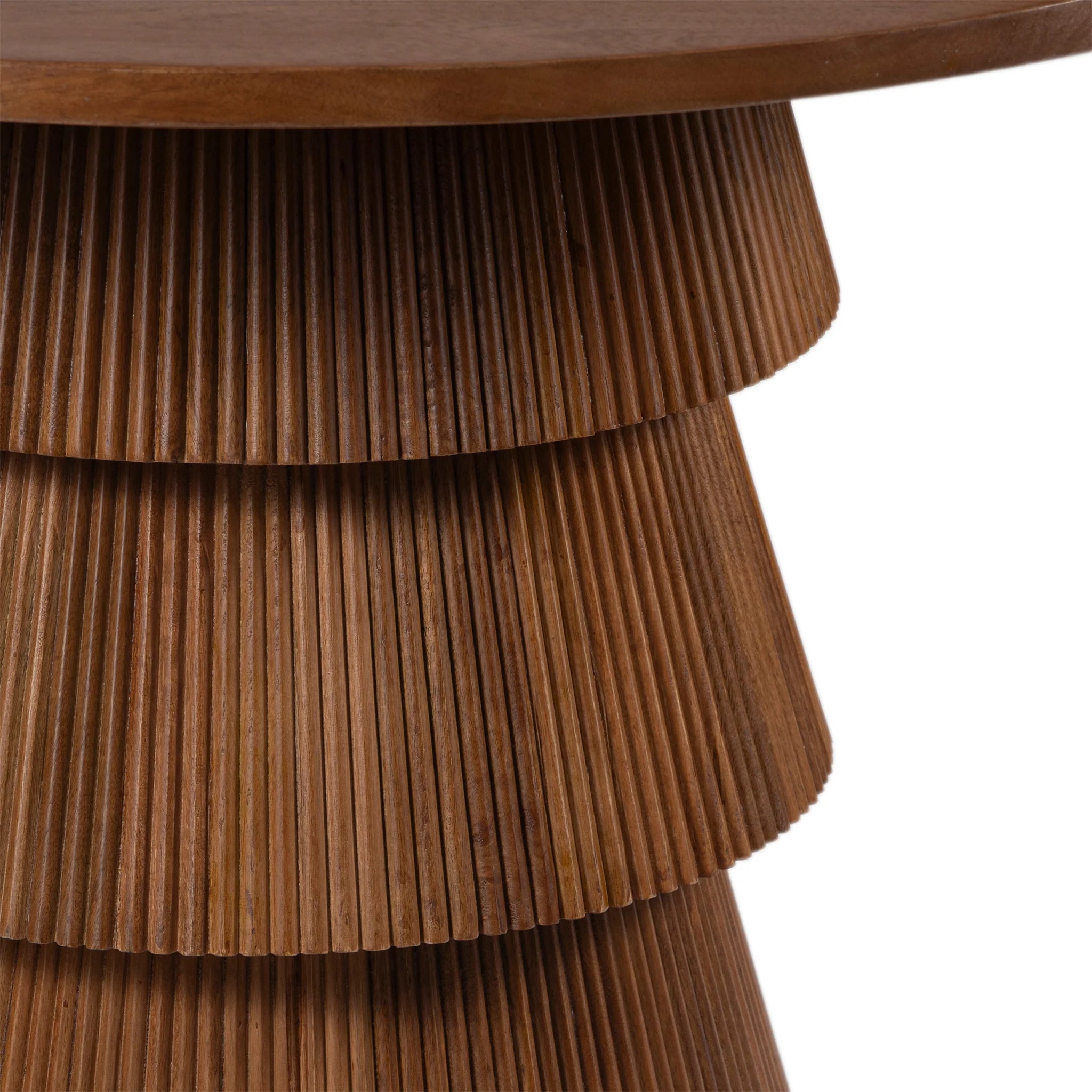 TRAMPOLINE Henry Mango Wood Dining Table, Ø120x76 cm