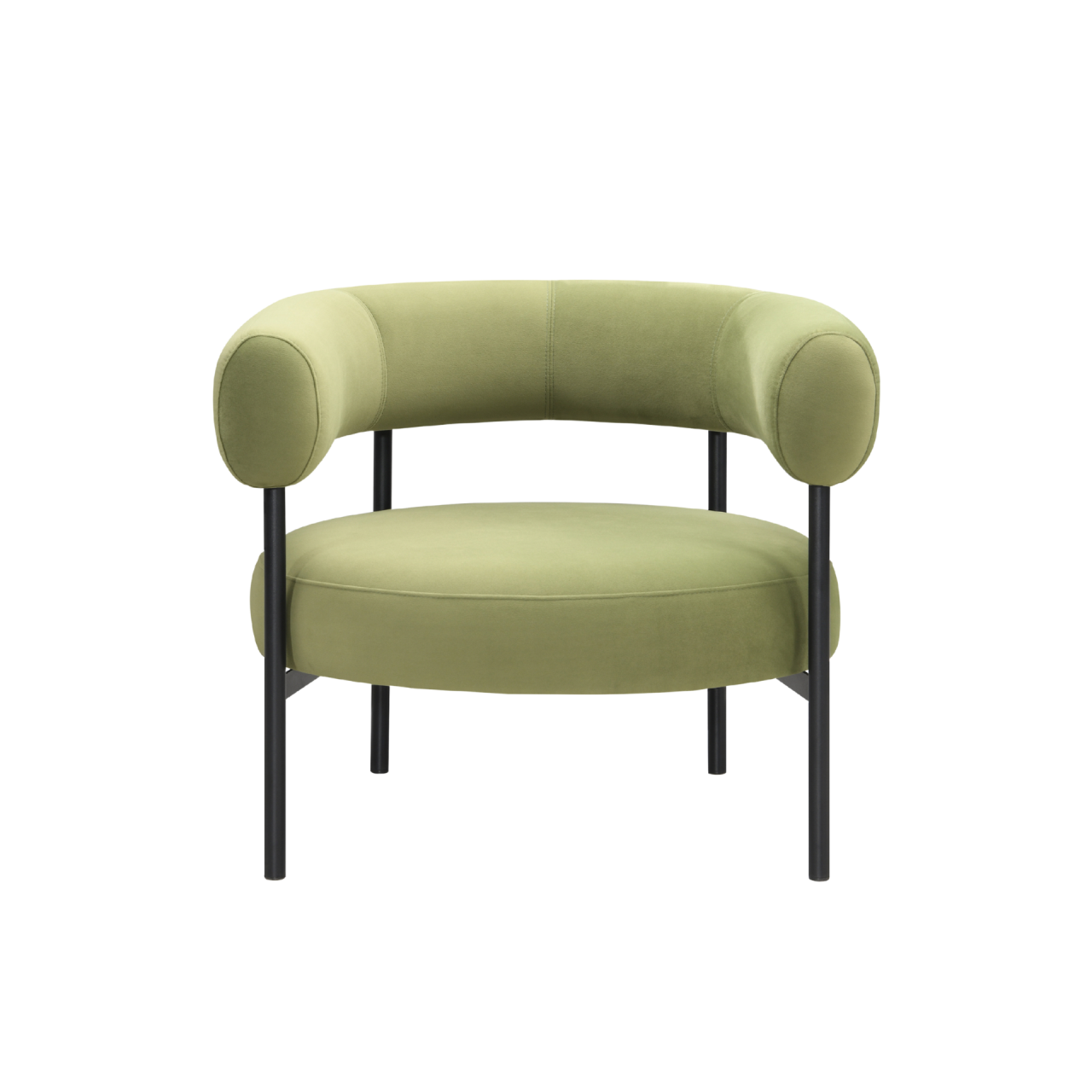 TWENTY10 DESIGNS Eclipse Eco-Friendly Occasional Chair in Olive Green, 82 x 68 x 66 cm