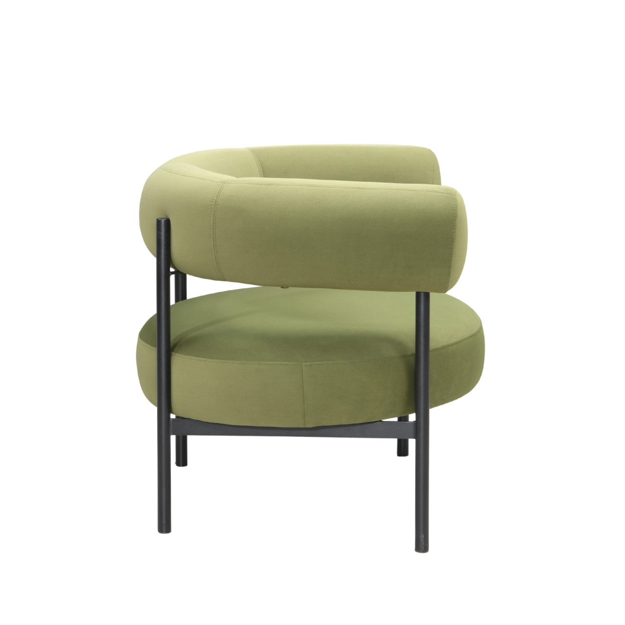TWENTY10 DESIGNS Eclipse Eco-Friendly Occasional Chair in Olive Green, 82 x 68 x 66 cm