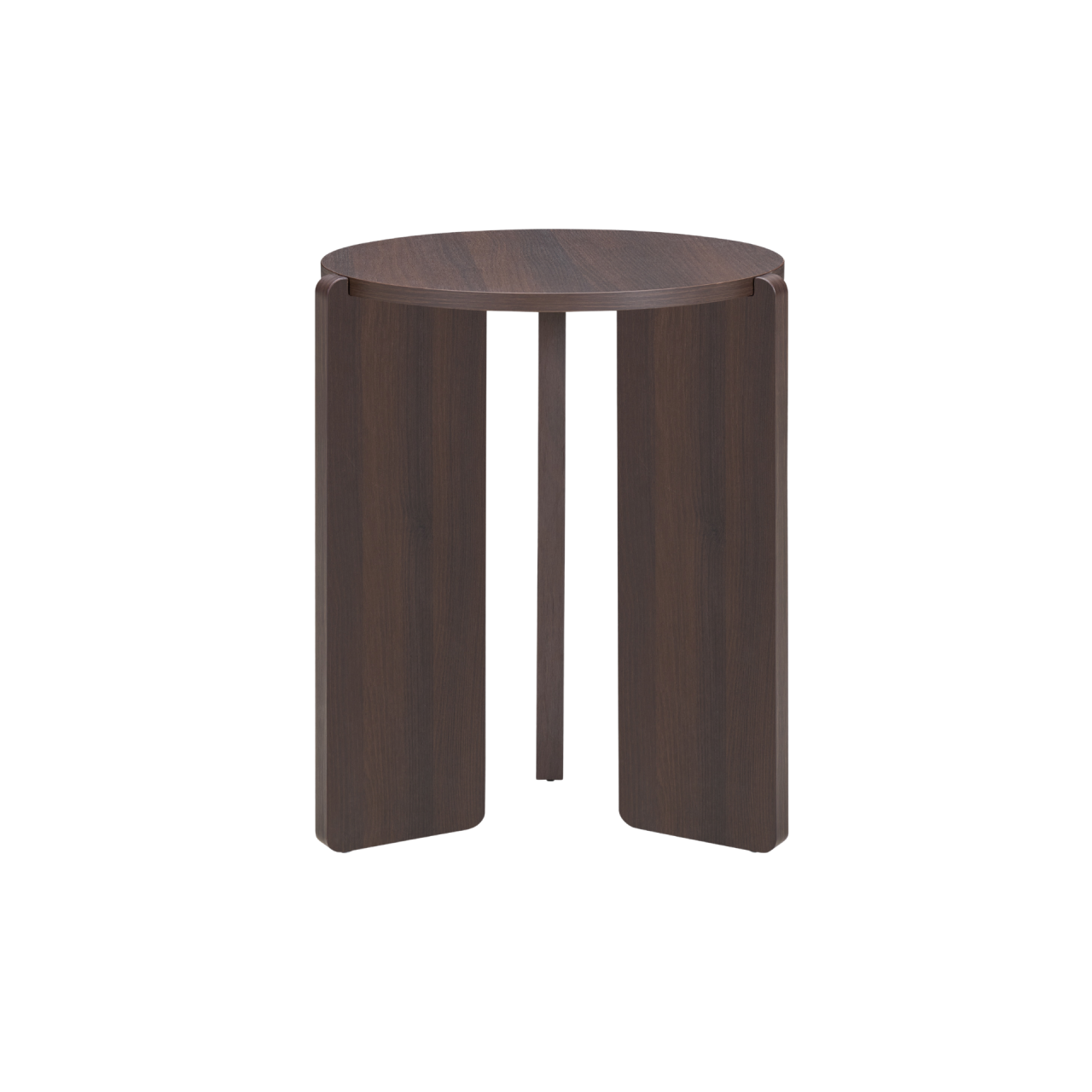 TWENTY10 DESIGNS Everyday Living Collection, Halo Round Side Table, Espresso Woodgrain Finish