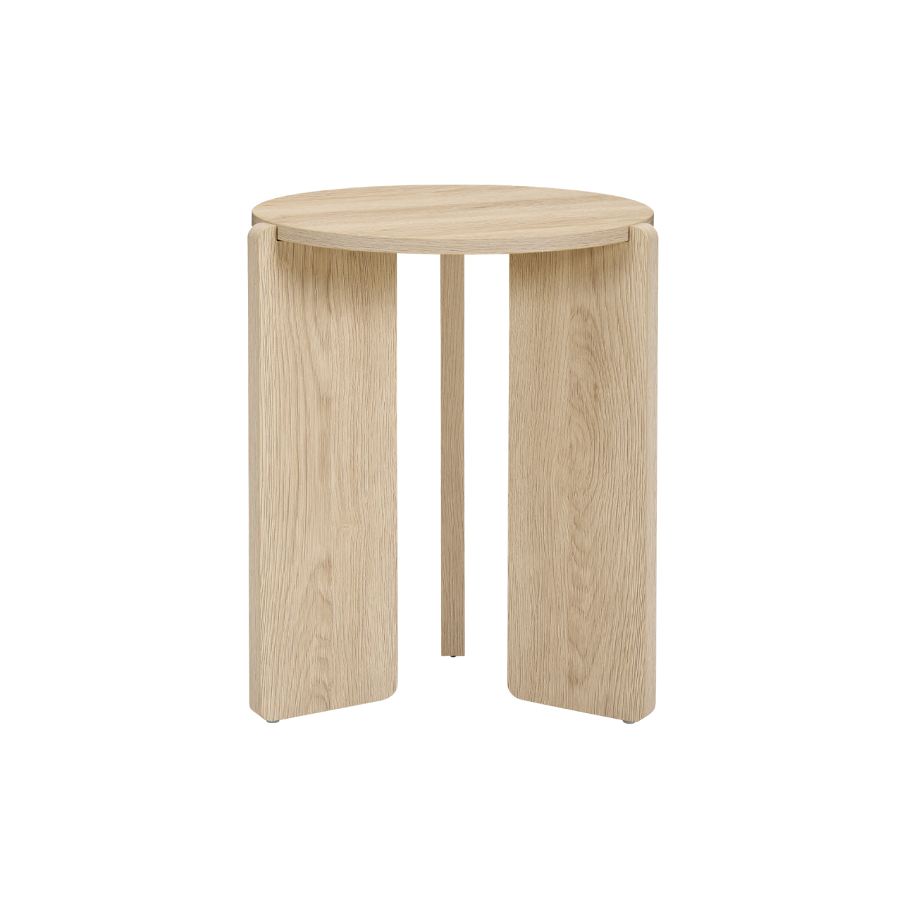 TWENTY10 DESIGNS Everyday Living Collection, Halo Round Side Table, Oak Woodgrain Finish