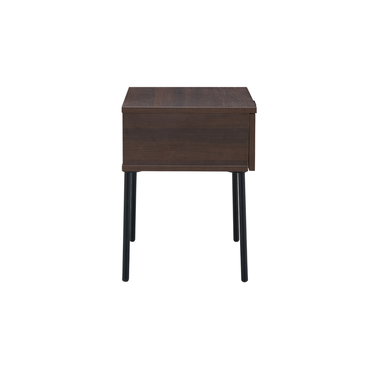 TWENTY10 DESIGNS Everyday Living Collection Luna 1-Drawer Bedside Table, Espresso Woodgrain Finish