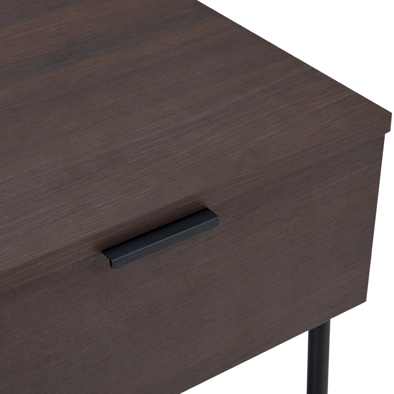 TWENTY10 DESIGNS Everyday Living Collection Luna 1-Drawer Bedside Table, Espresso Woodgrain Finish