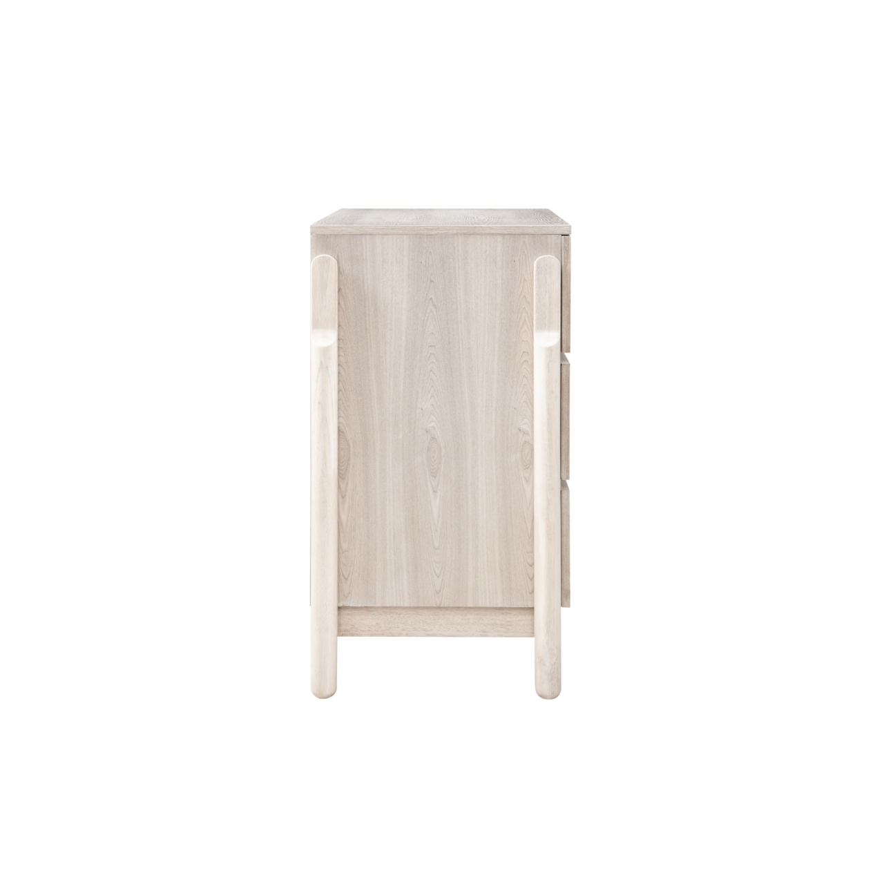 TWENTY10 DESIGNS Whisper 3-Drawer Chest of Drawers, Eco-Friendly, Whitewashed Oak Finish, 85 x 45 x 80 cm