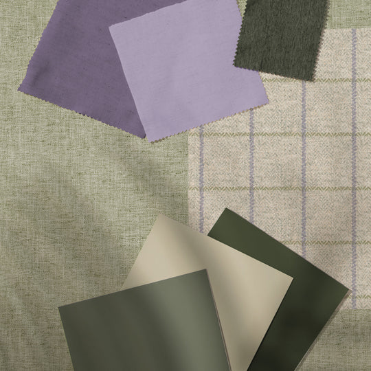 VOYAGE MAISON Arran 1.4m Wide Width Wallpaper, Amethyst