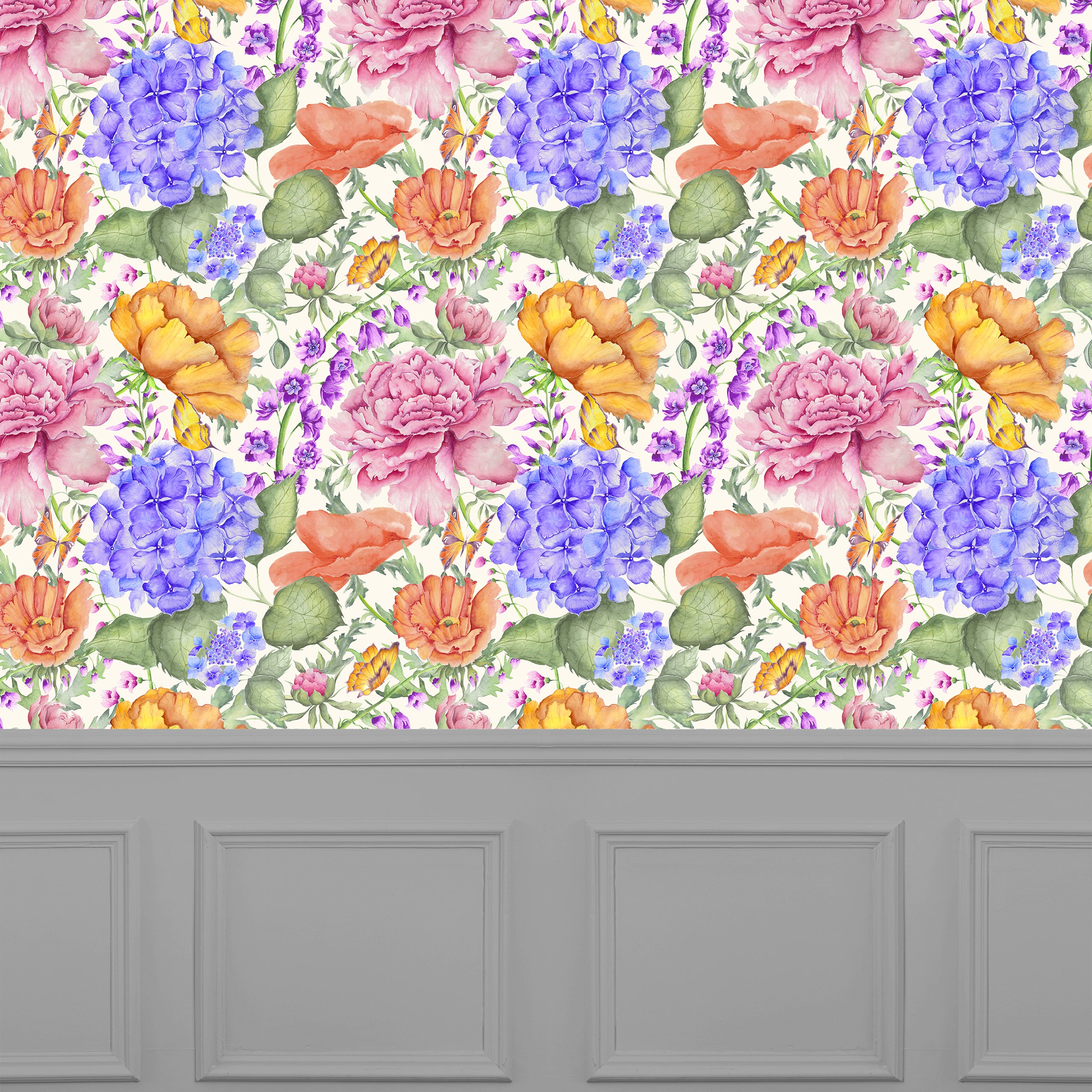 VOYAGE MAISON Idalia 1.4m Wide-Width Wallpaper, Fuchsia