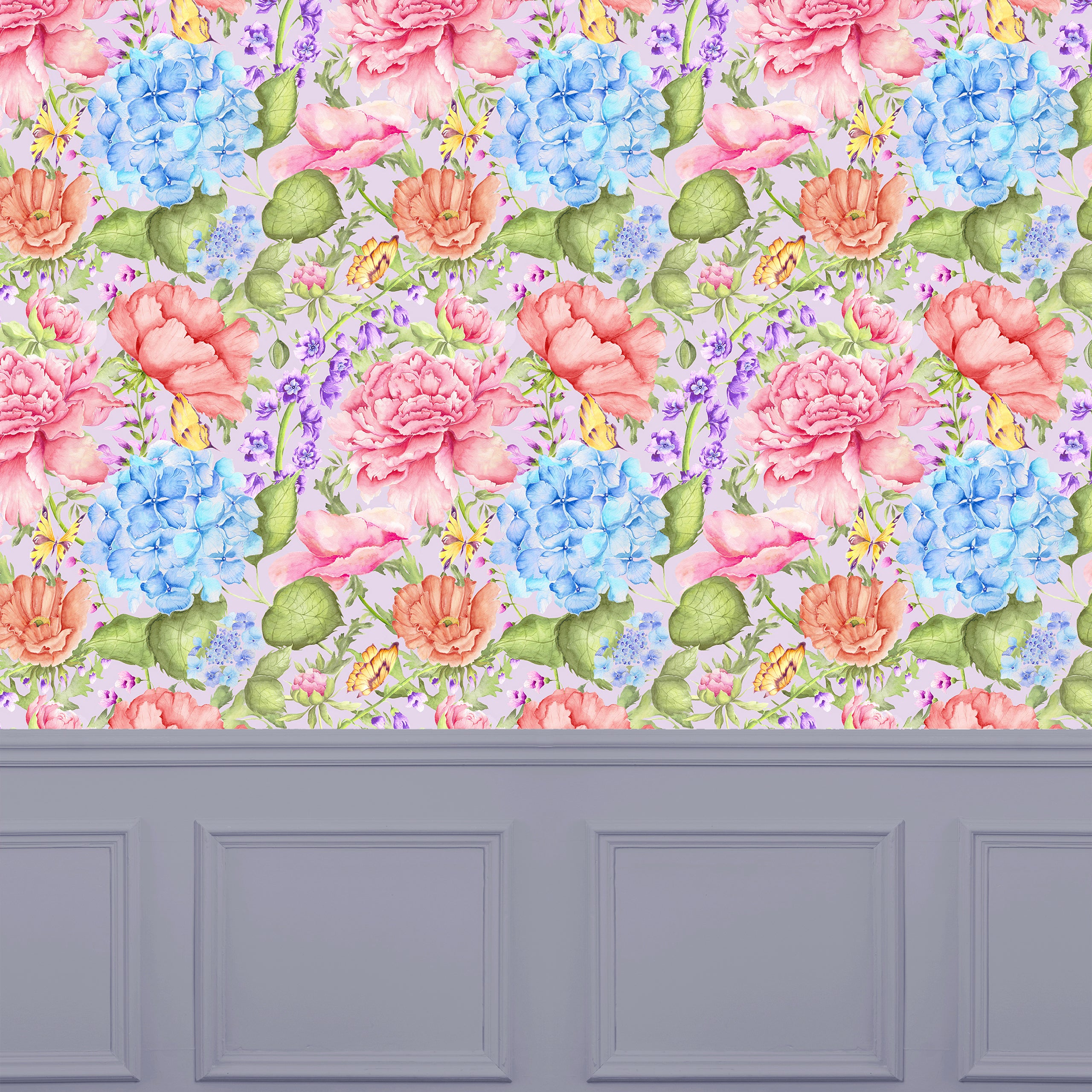VOYAGE MAISON Idalia 1.4m Wide-Width Wallpaper, Heather