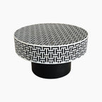 TRAMPOLINE Ada Bone-Inlay Coffee Table, Ø 80 cm - Regina Luxury Interiors