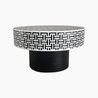 TRAMPOLINE Ada Bone-Inlay Coffee Table, Ø 80 cm - Regina Luxury Interiors