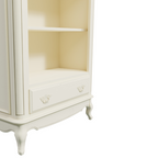 LAURA ASHLEY Provençale Freestanding 1-Drawer Bookcase, Ivory, 180x90 cm - Regina Luxury Interiors