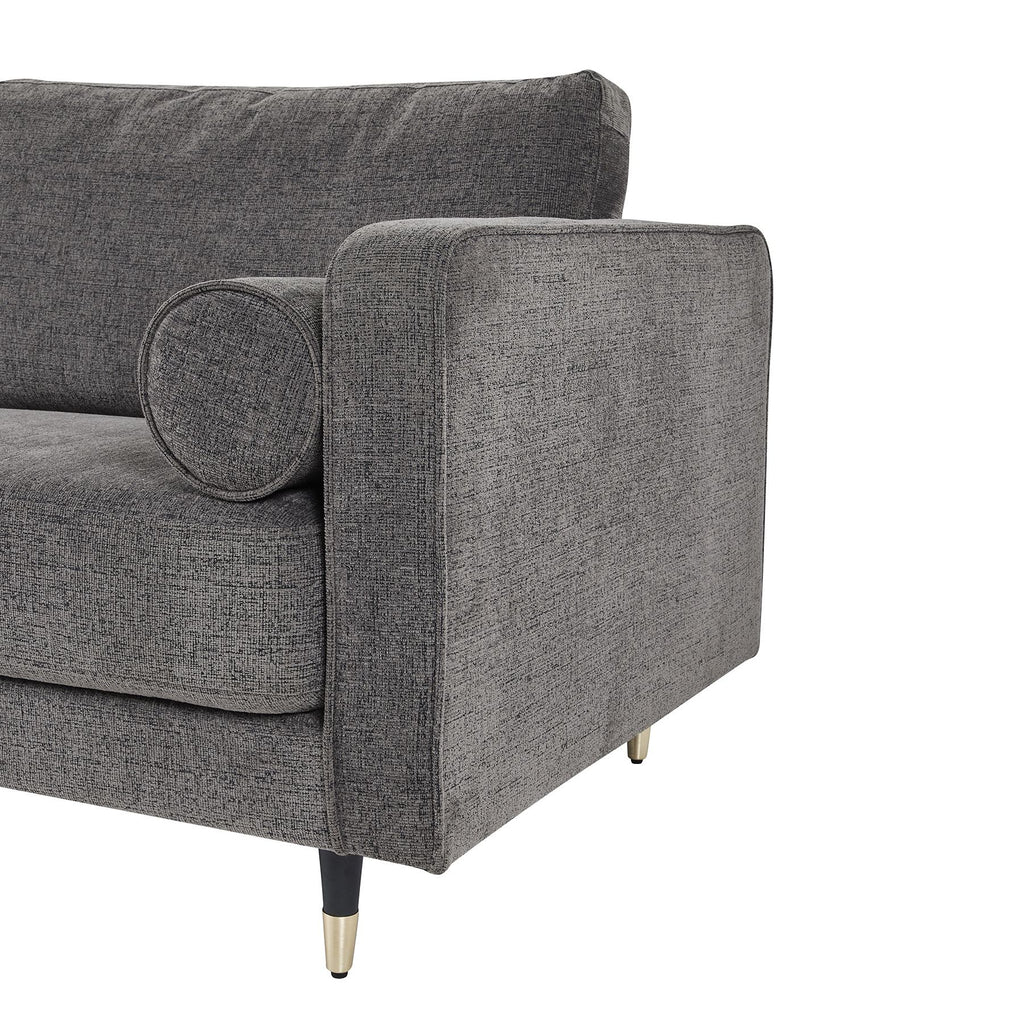 HILL INTERIORS Hampton Grey 3-Seater Large Sofa, 210 cm - Regina Luxury Interiors