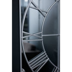 HILL INTERIORS Celina Mirrored Wall Clock in Silver Chrome Finish, ⌀ 112cm - Regina Luxury Interiors