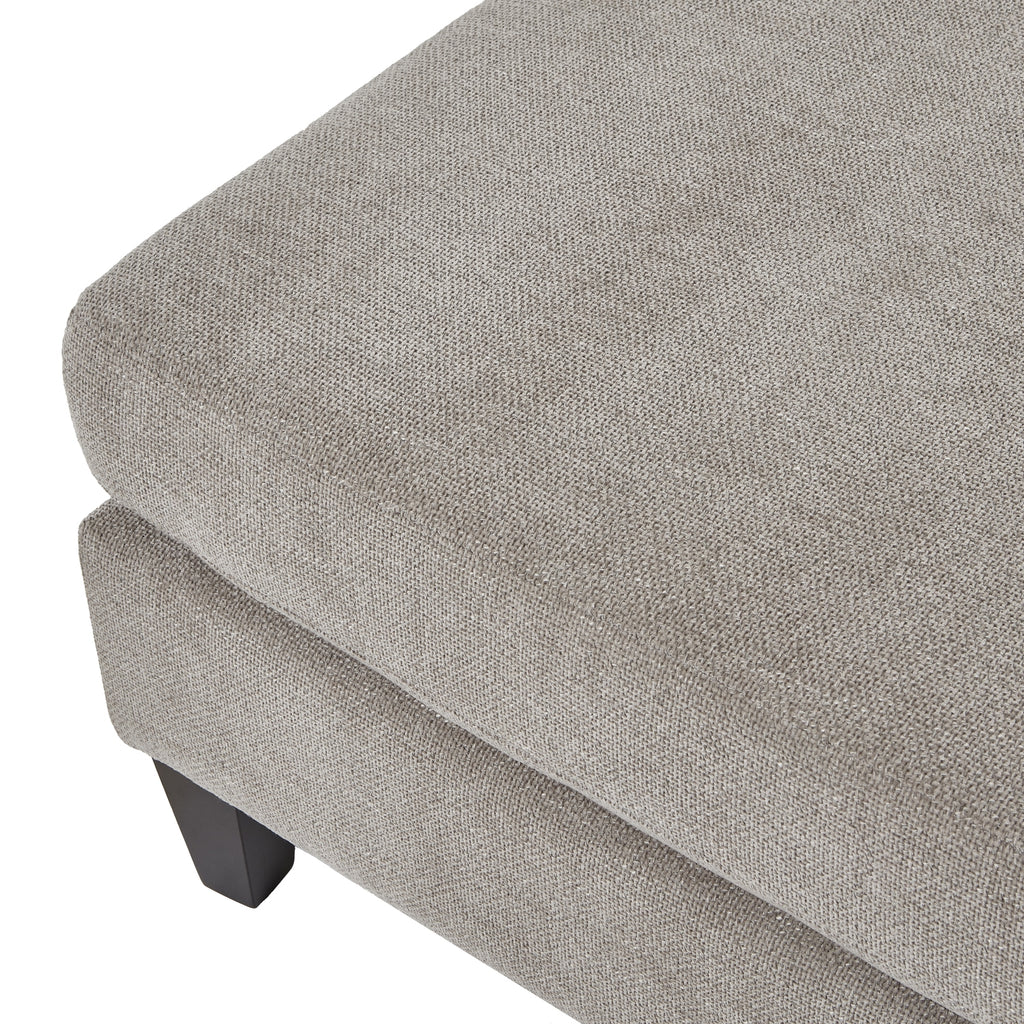 HILL INTERIORS Vesper Taupe Handcrafted Ottoman Footstool, 82 x 82 cm (ONLY 9 LEFT!) - Regina Luxury Interiors