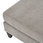 HILL INTERIORS Vesper Taupe Handcrafted Ottoman Footstool, 82 x 82 cm (ONLY 9 LEFT!) - Regina Luxury Interiors