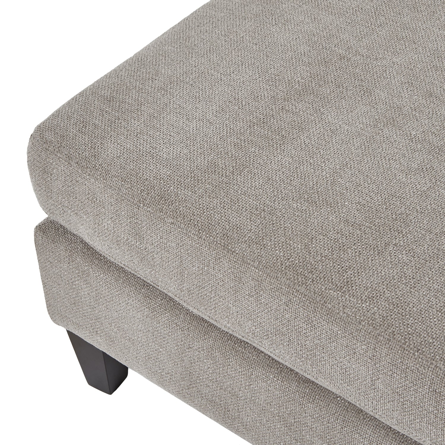 HILL INTERIORS Vesper Taupe Handcrafted Ottoman Footstool, 82 x 82 cm (ONLY 9 LEFT!) - Regina Luxury Interiors