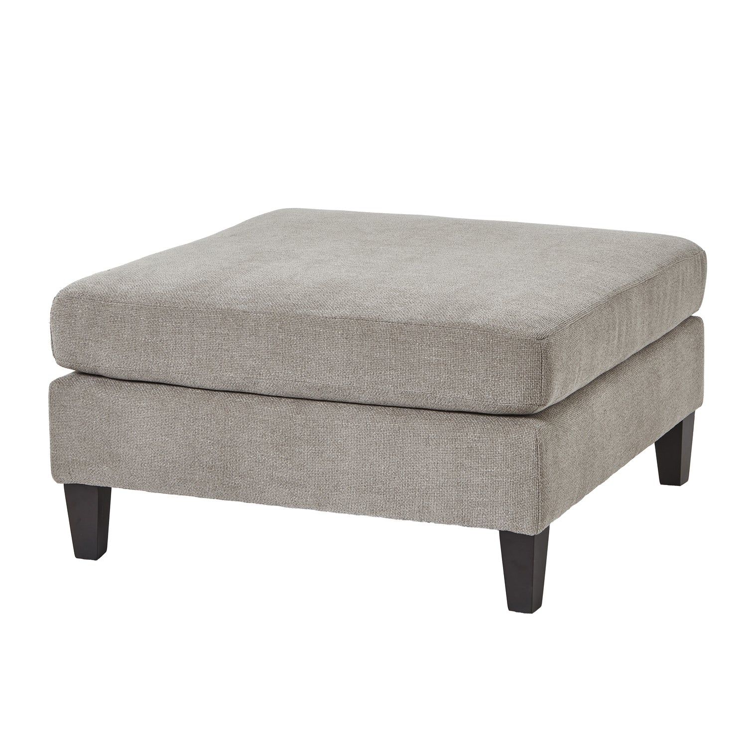 HILL INTERIORS Vesper Taupe Handcrafted Ottoman Footstool, 82 x 82 cm (ONLY 9 LEFT!) - Regina Luxury Interiors