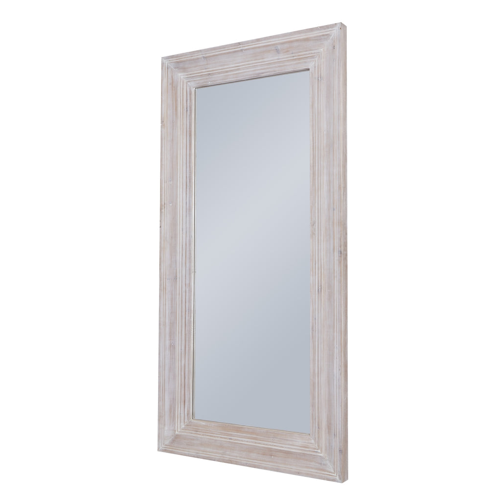 HILL INTERIORS Harewood White Washed Large Statement Mirror, 200 x 100 cm - Regina Luxury Interiors
