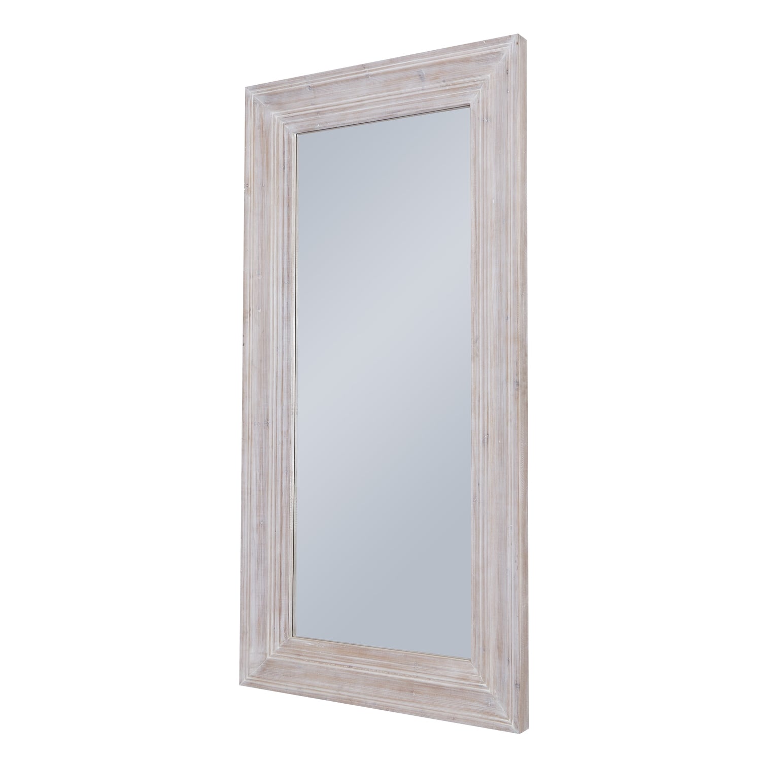 HILL INTERIORS Harewood White Washed Large Statement Mirror, 200 x 100 cm - Regina Luxury Interiors