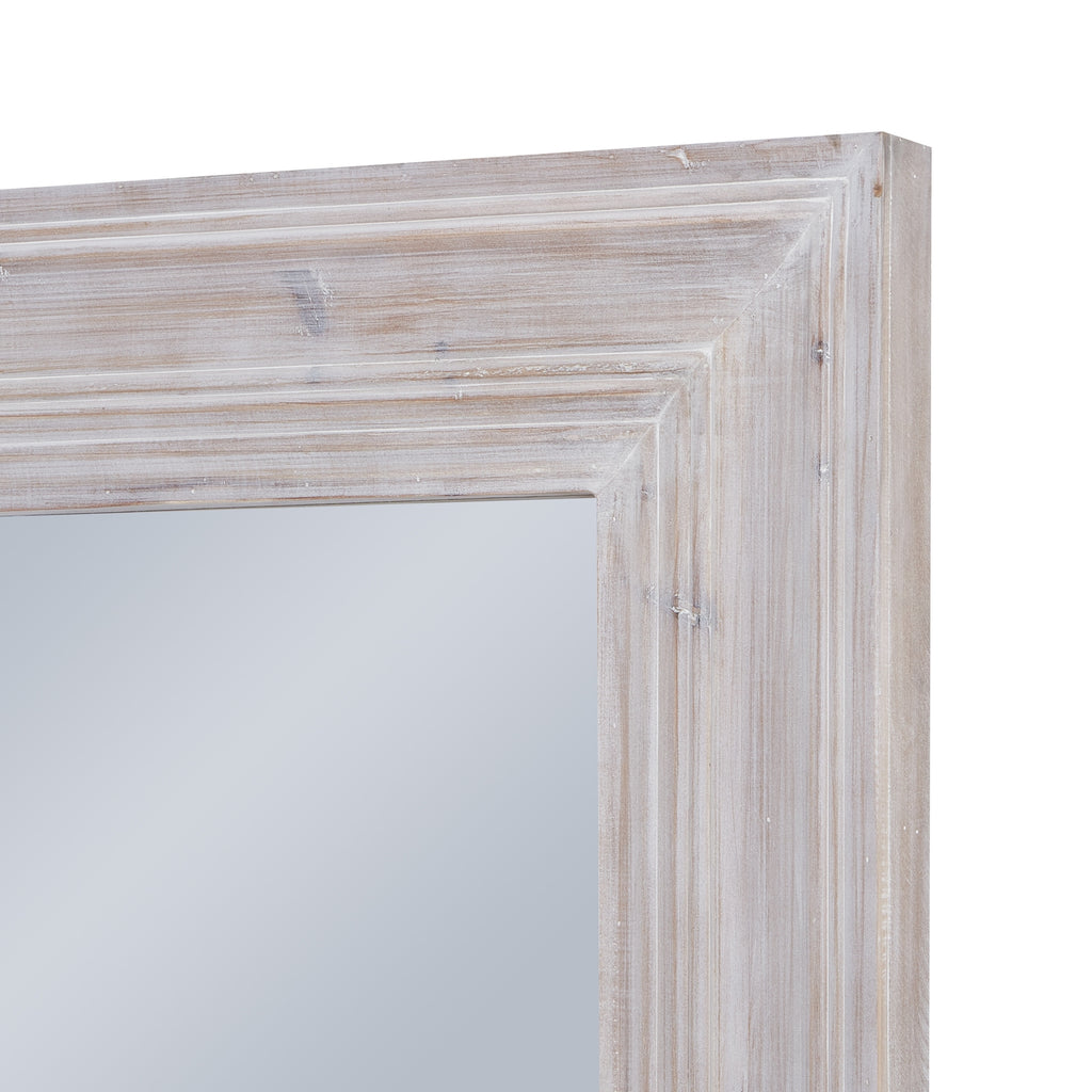 HILL INTERIORS Harewood White Washed Large Statement Mirror, 200 x 100 cm - Regina Luxury Interiors