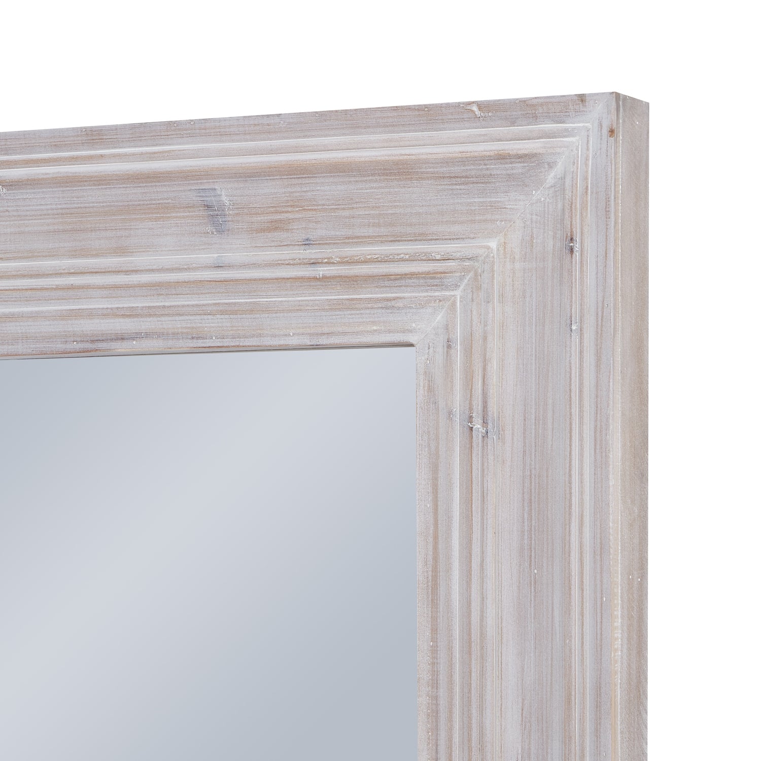 HILL INTERIORS Harewood White Washed Large Statement Mirror, 200 x 100 cm - Regina Luxury Interiors