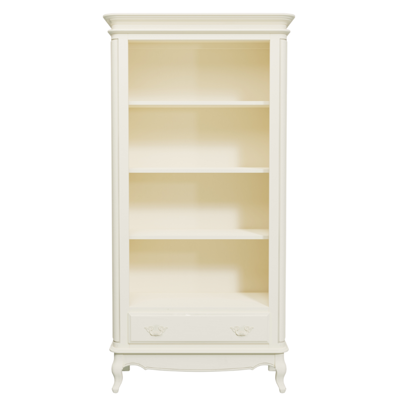 LAURA ASHLEY Provençale Freestanding 1-Drawer Bookcase, Ivory