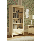 LAURA ASHLEY Provençale Freestanding 1-Drawer Bookcase, Ivory, 180x90 cm - Regina Luxury Interiors