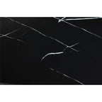 REGINA STUDIO Olympus Black Marble Large Rectangular Dining Table, 100 x 200 cm - Regina Luxury Interiors